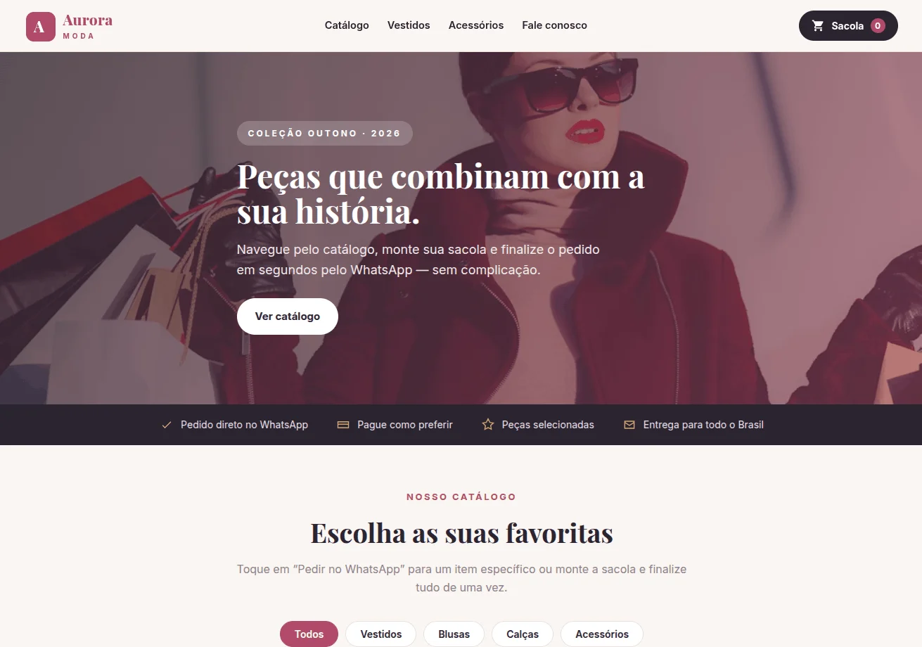 Catálogo digital de moda